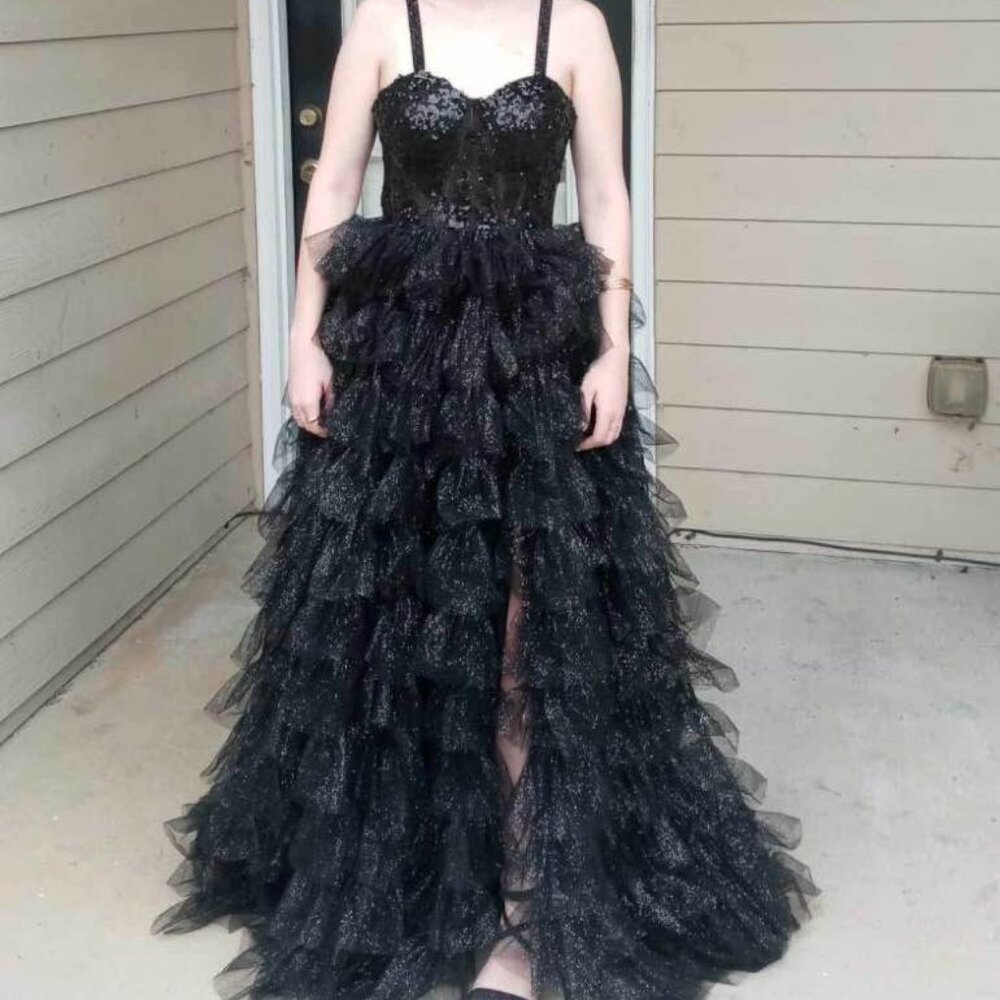 Stacee’s Black Formal Full Prom Gown size 2